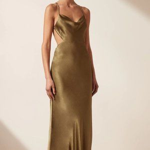 SHONA JOY - THALIA MIDI DRESS - CUMIN